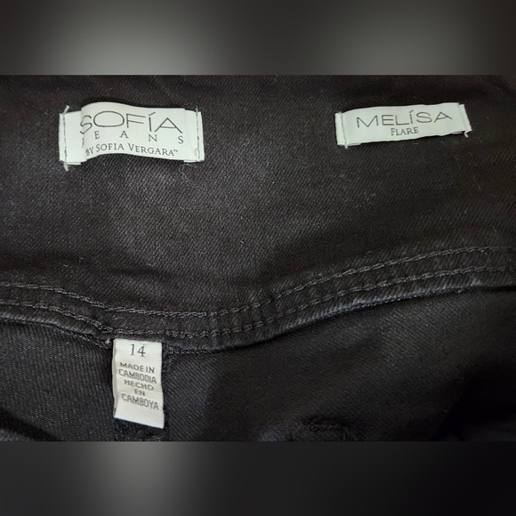NWOT Melisa Flares PULL-ONS By Sophia Vergara...black. - Picture 7 of 7